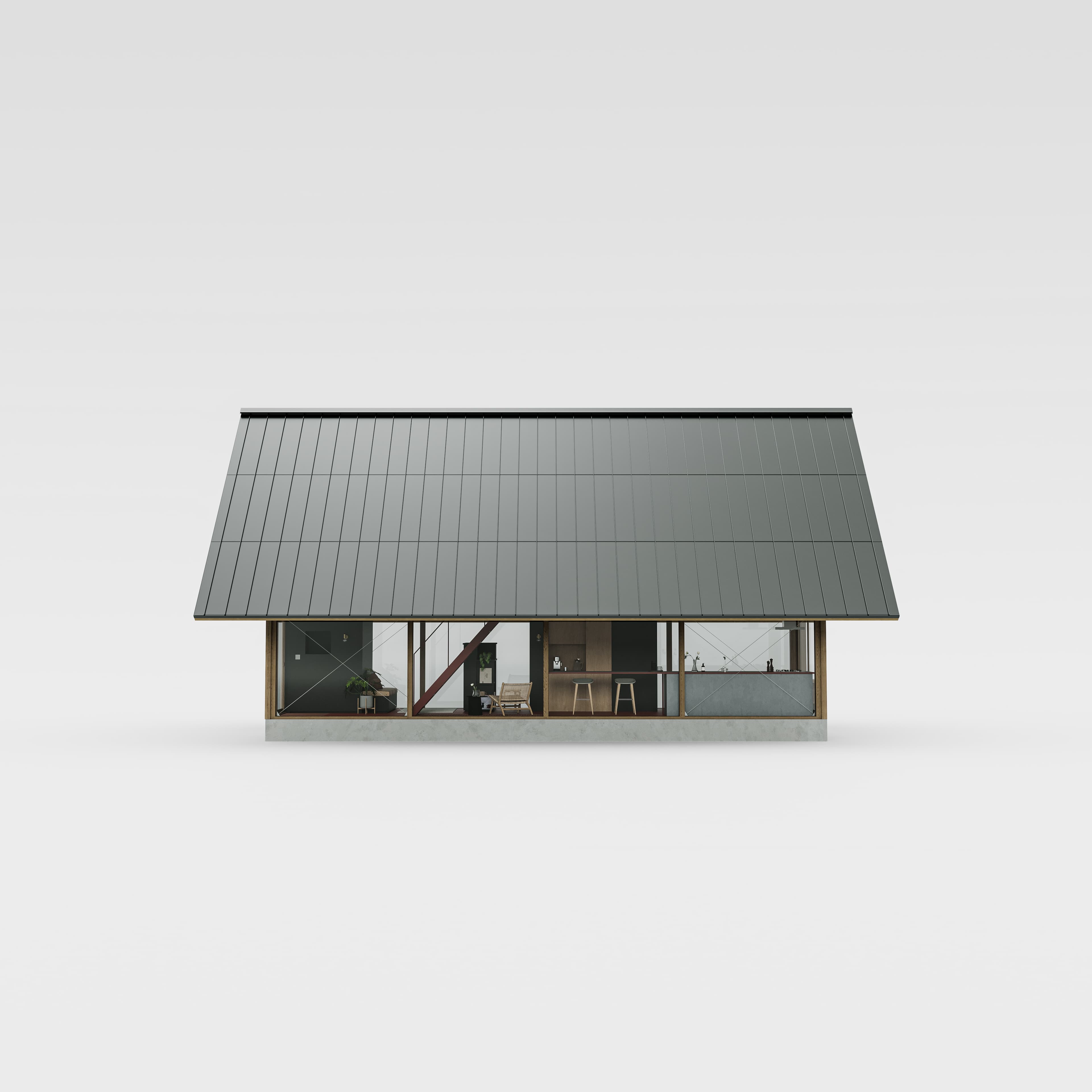 Roof–1 Silver Front image CGI